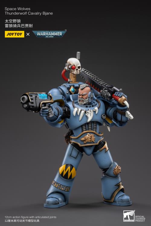Warhammer 40K Space Wolves Thunderwolf Cavalry Bjane 1/18 Scale Figure (In Stock)