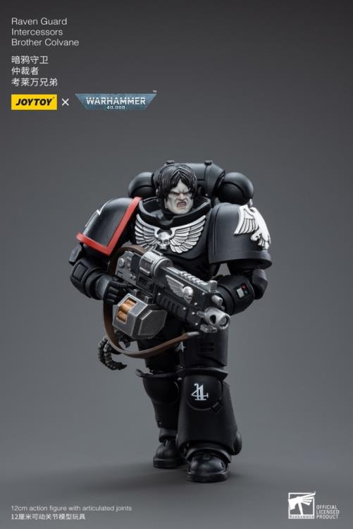 Warhammer 40K Raven Guard Intercessors Brother Colvane 1/18 Scale Figure (In Stock)