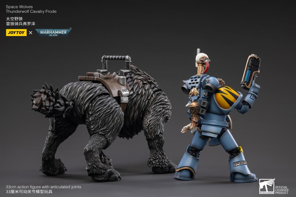 Warhammer 40K Space Wolves Thunderwolf Cavalry Frode 1/18 Scale Figure (In Stock)