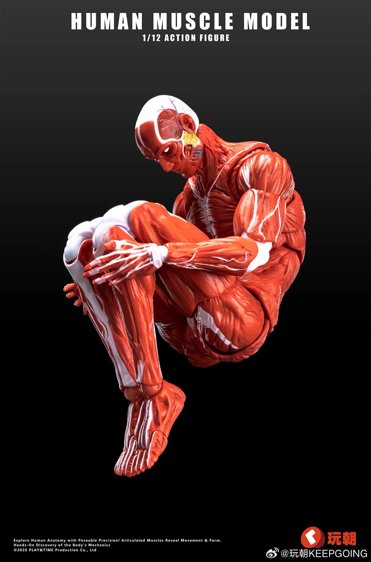 (Pre-Order) Keepgoing Studio 1/12 Human Muscle Model action figure Red and Gray