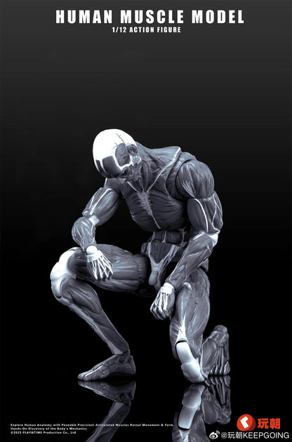 (Pre-Order) Keepgoing Studio 1/12 Human Muscle Model action figure Red and Gray