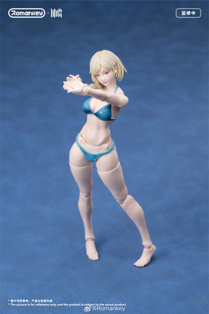 (Pre-Order) Romankey 1/12 Mia UMS004 female body action figure Unpainted and Ex Painted