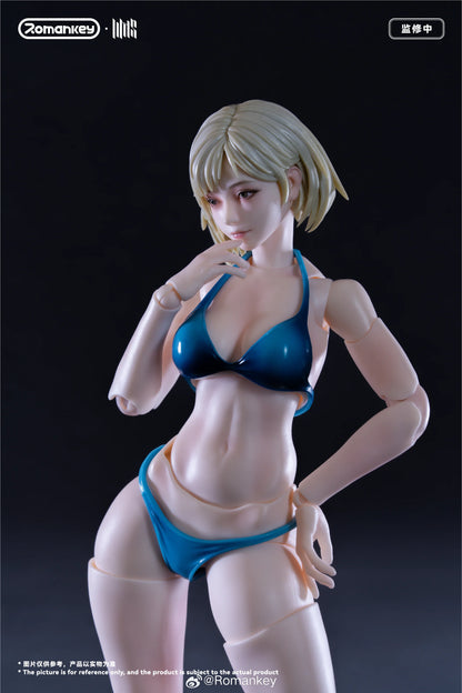 (Pre-Order) Romankey 1/12 Mia UMS004 female body action figure Unpainted and Ex Painted