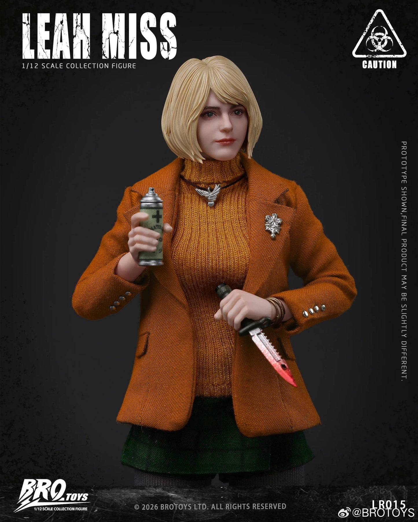 (Pre-Order) Brotoys 1/12 Leah Miss LR015 action figure with preorder bonus Light feature