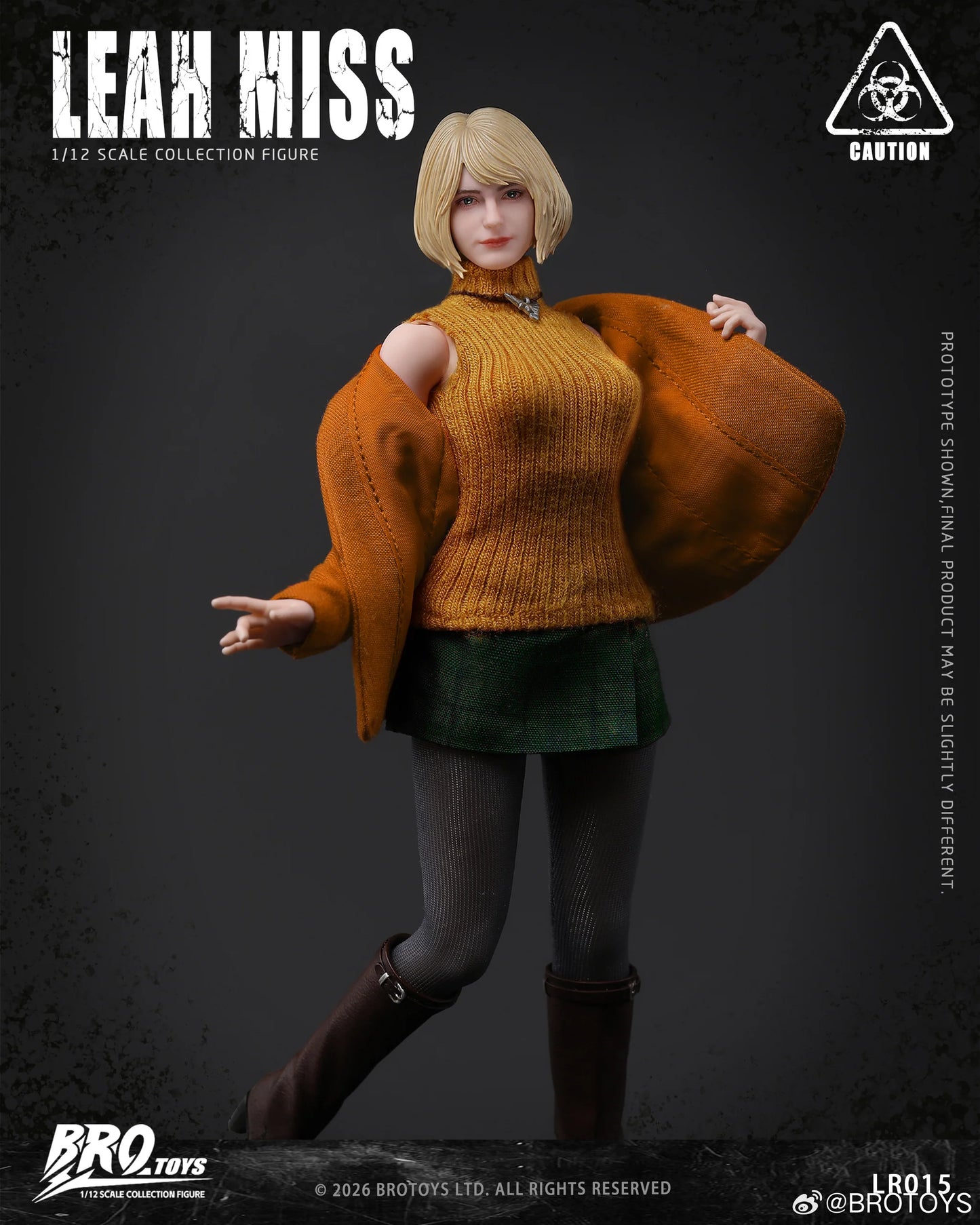 (Pre-Order) Brotoys 1/12 Leah Miss LR015 action figure with preorder bonus Light feature
