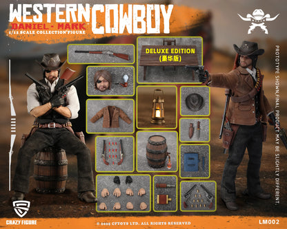 (Pre-Order) Crazyfigure 1/12 Western Cowboy Daniel Mark action figure LM002 Standard and Deluxe