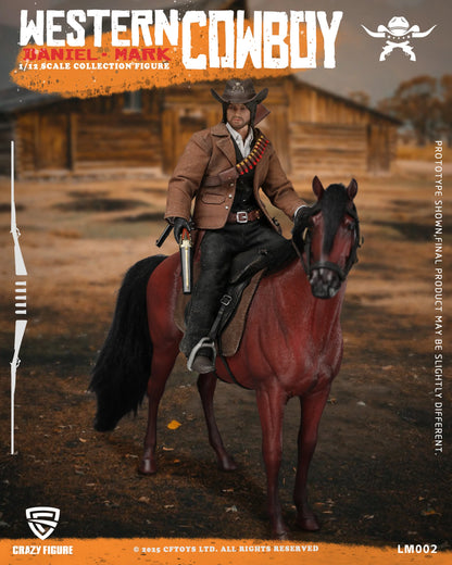 (Pre-Order) Crazyfigure 1/12 Western Cowboy Daniel Mark action figure LM002 Standard and Deluxe