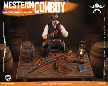 (Pre-Order) Crazyfigure 1/12 Western Cowboy Daniel Mark action figure LM002 Standard and Deluxe
