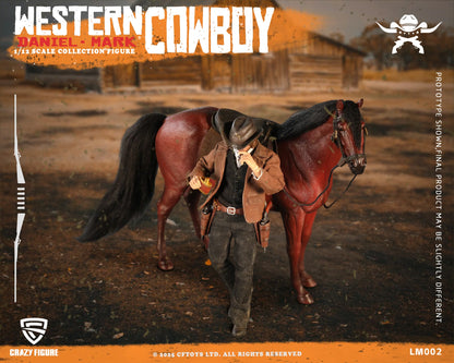 (Pre-Order) Crazyfigure 1/12 Western Cowboy Daniel Mark action figure LM002 Standard and Deluxe