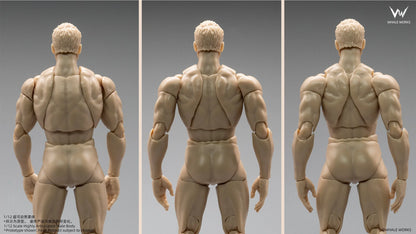 (Pre-Order) Whale Works 1/12 Super Articulated Male Body ASH action figure