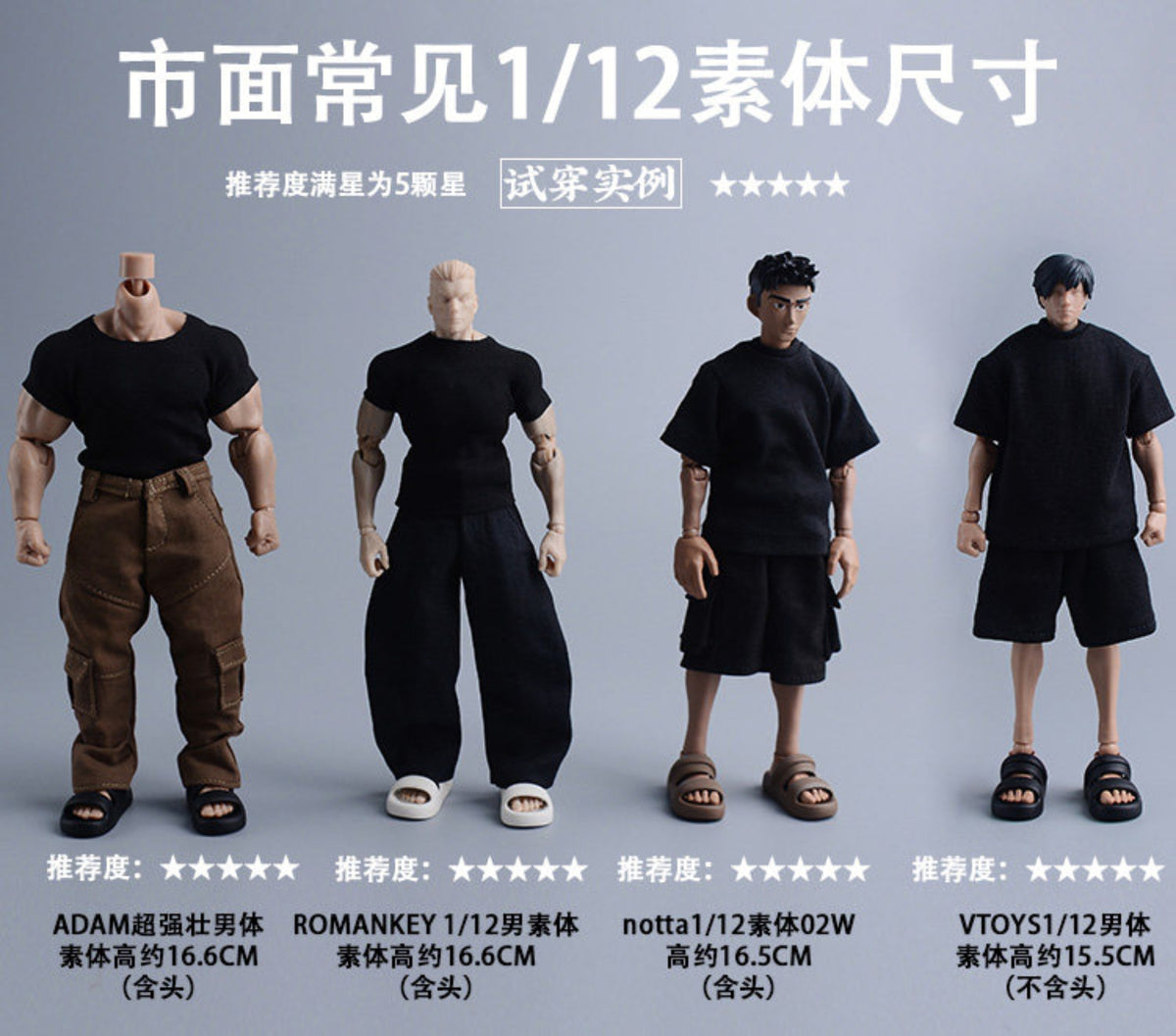 Custom 1/12 Clothing Accessories Slippers for 1/12 Scale Action Figure