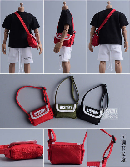 Custom 1/12 Clothing Accessories Bag for 1/12 Scale Action Figure