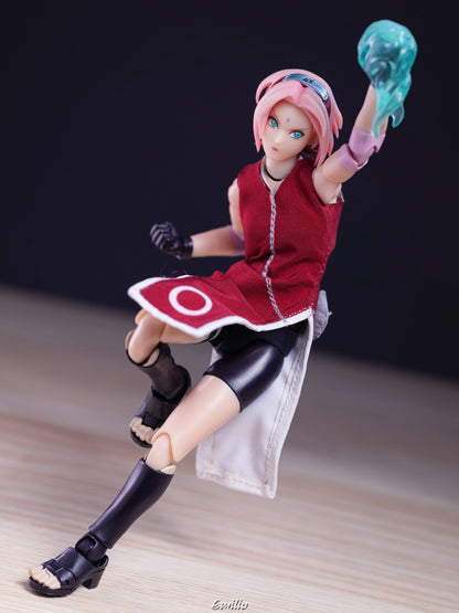 Custom 1/12 Clothing for SHF Naruto Shippuden Sakura Haruno
