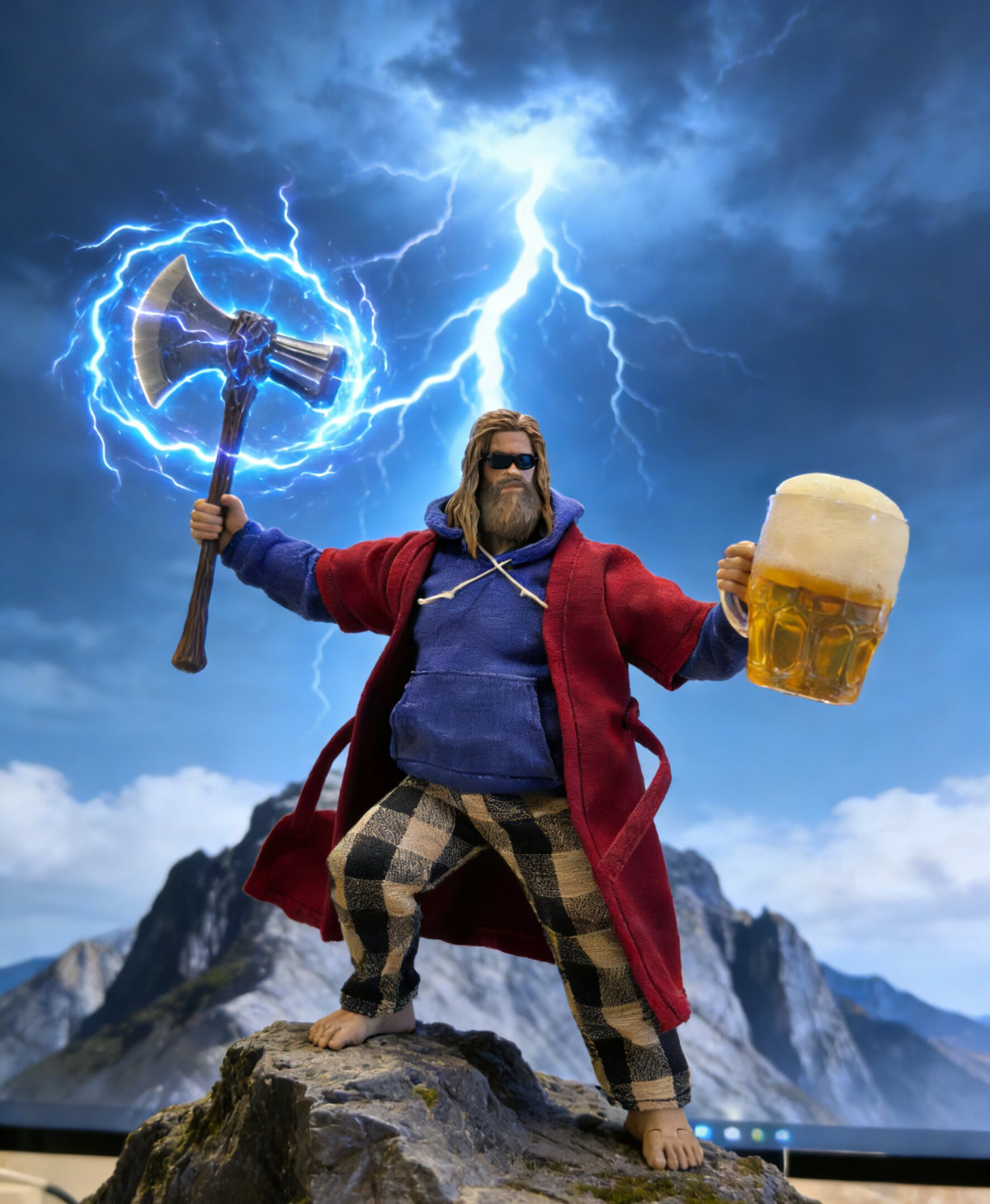 Custom 1/12 Clothing for Avengers Endgame Fat Thor (Notaman Fat Body)