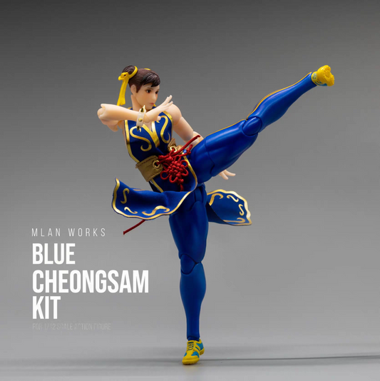 Custom 1/12 Clothing for Whale Studio Fighting Girl Chun Li