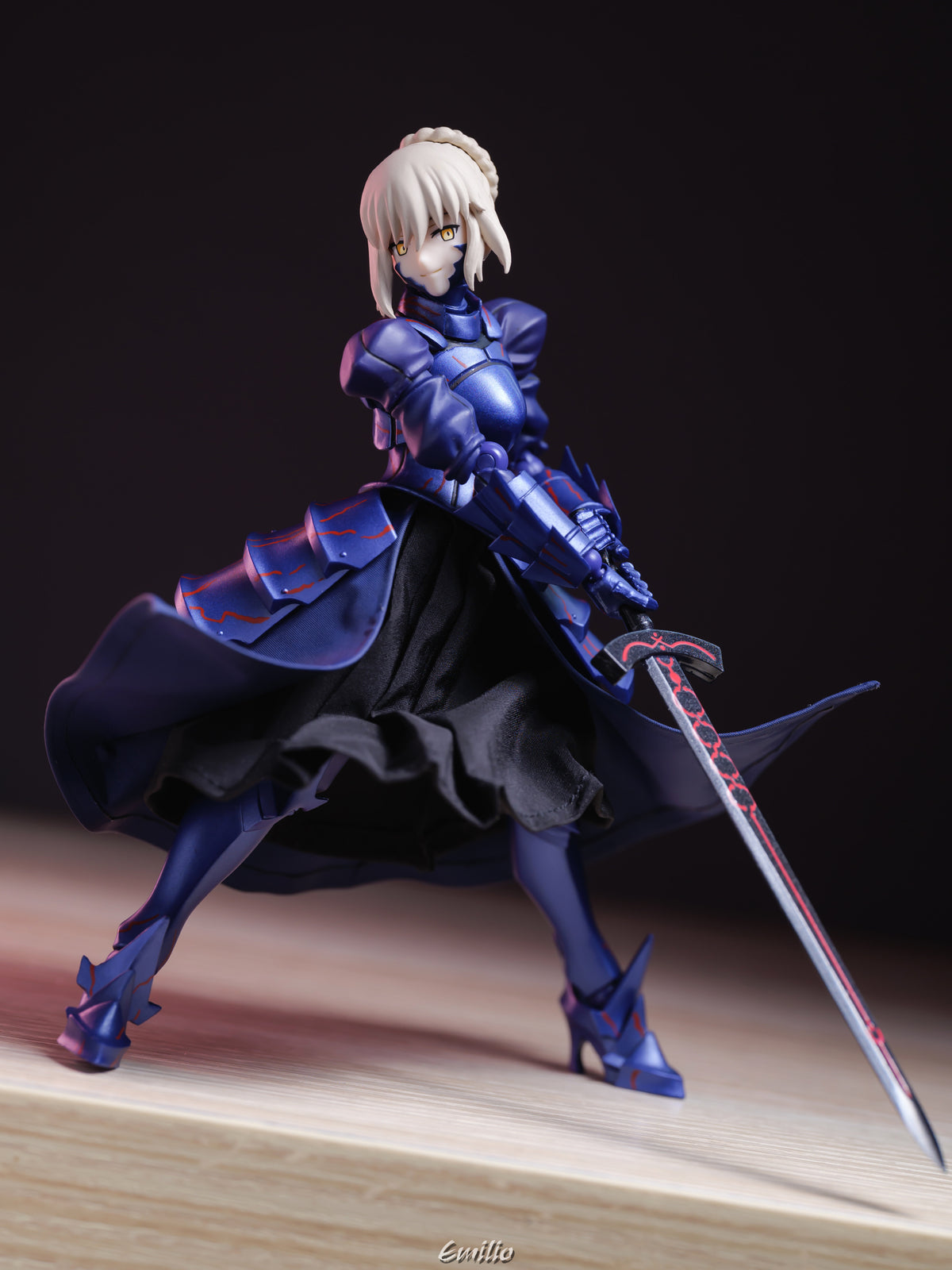 Custom 1/12 Clothing for figma Fate Night Saber Alter 2.0