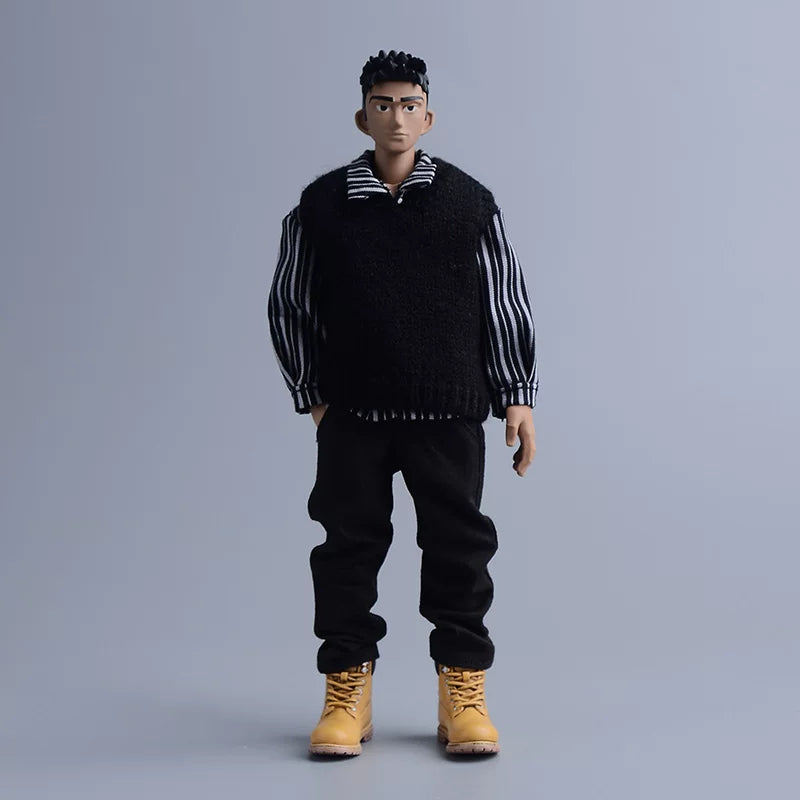 Custom 1/12 Clothing Accessories Sweater Vest for 1/12 Scale Strong Body