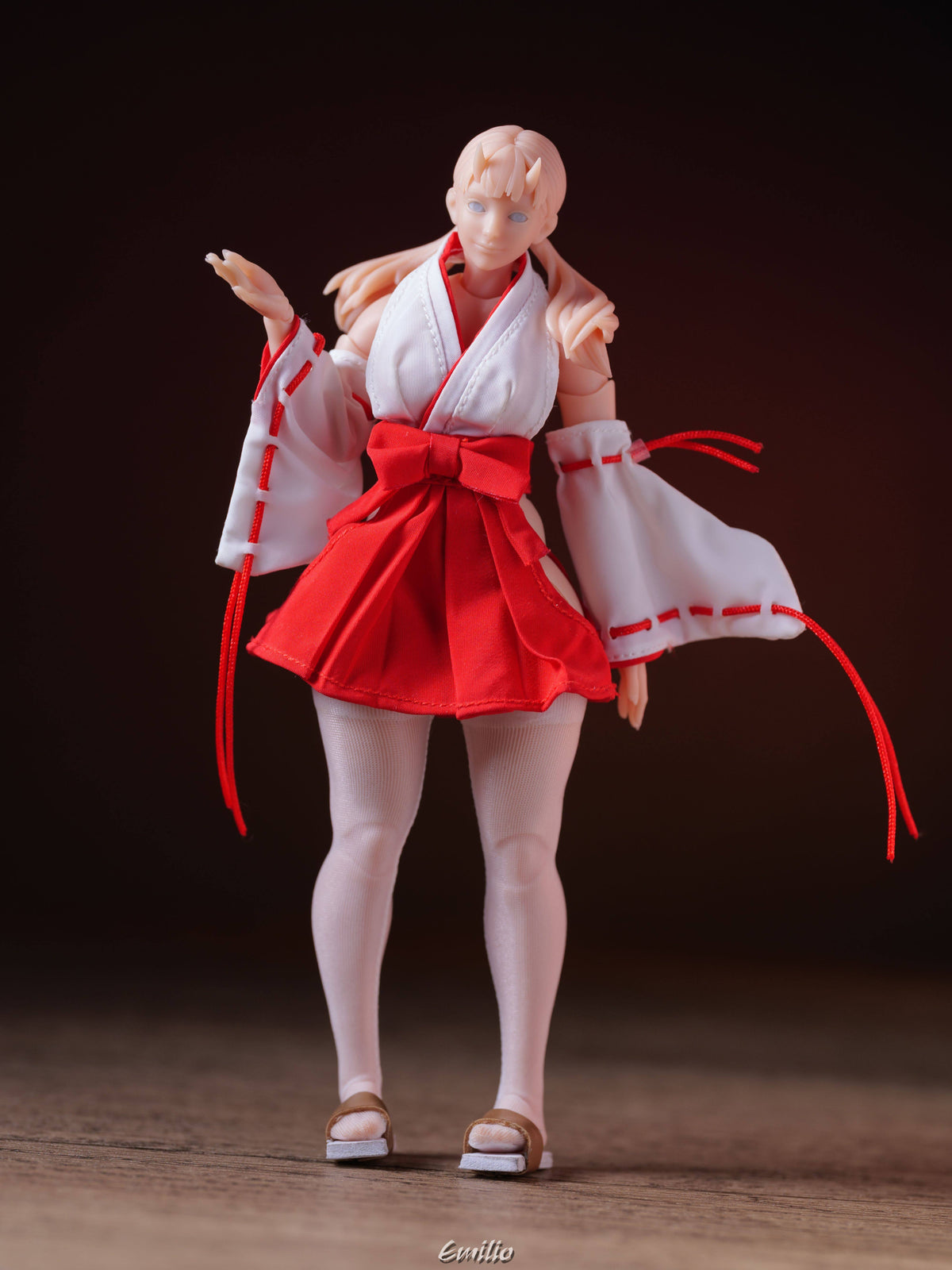 Custom 1/12 Clothing for Cowl Product Oni Girl Kimono