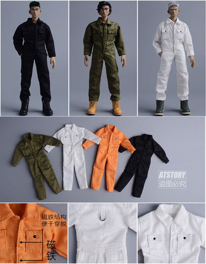 Custom 1/12 Clothing Accessories Coveralls for 1/12 scale action figures