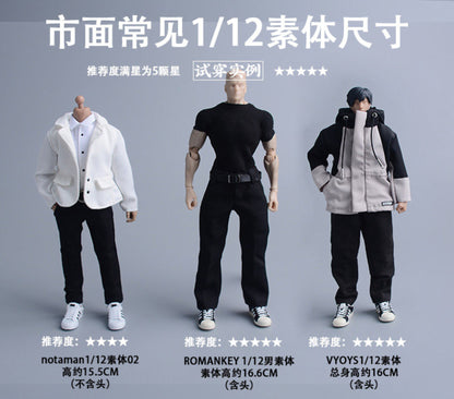 Custom 1/12 Clothing Accessories Skate Shoes for 1/12 Scale Action Figure