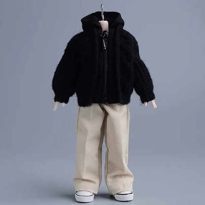 Custom 1/12 Clothing Accessories Knitted Cardigan for 1/12 scale action figures