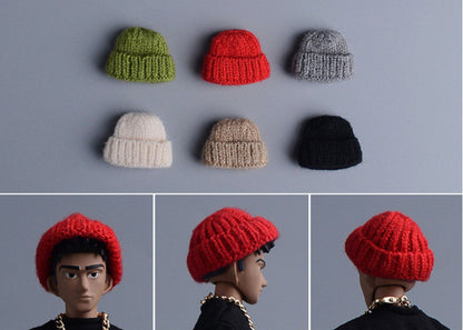 Custom 1/12 Clothing Accessories Slouchy Beanie for 1/12 scale action figures
