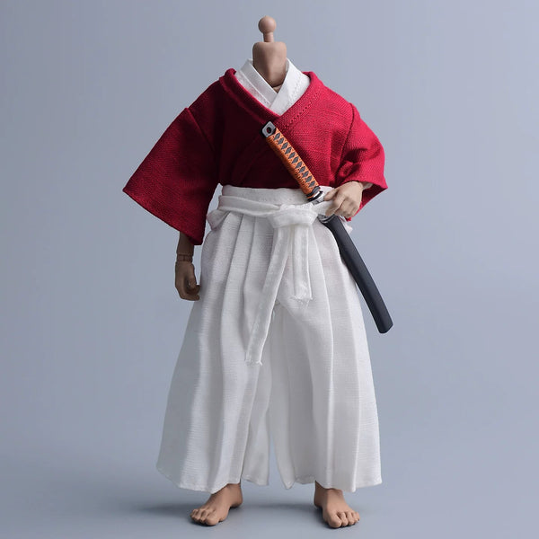 Custom 1/12 Clothing Accessories Samurai Costume for 1/12 Scale Action Figure