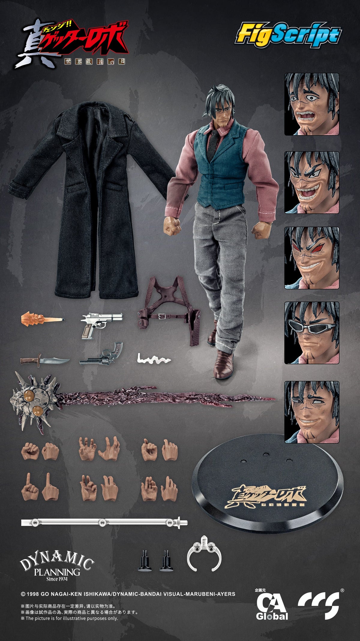 (Pre-Order) CCS 1/12 Getter Robo Armageddon Jin action figure