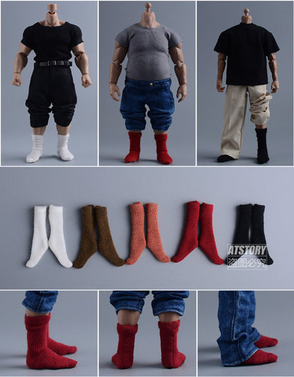 Custom 1/12 Clothing Accessories Socks for 1/12 Scale Strong Body