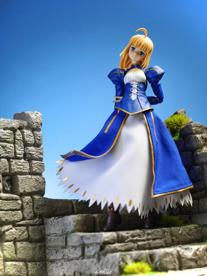 Custom 1/12 Clothing Skirt for Figma Saber