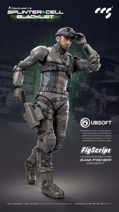 (Pre-Order) CCS Official Licensed 1/12 Splinter Cell Sam Fisher Desert Version action figure