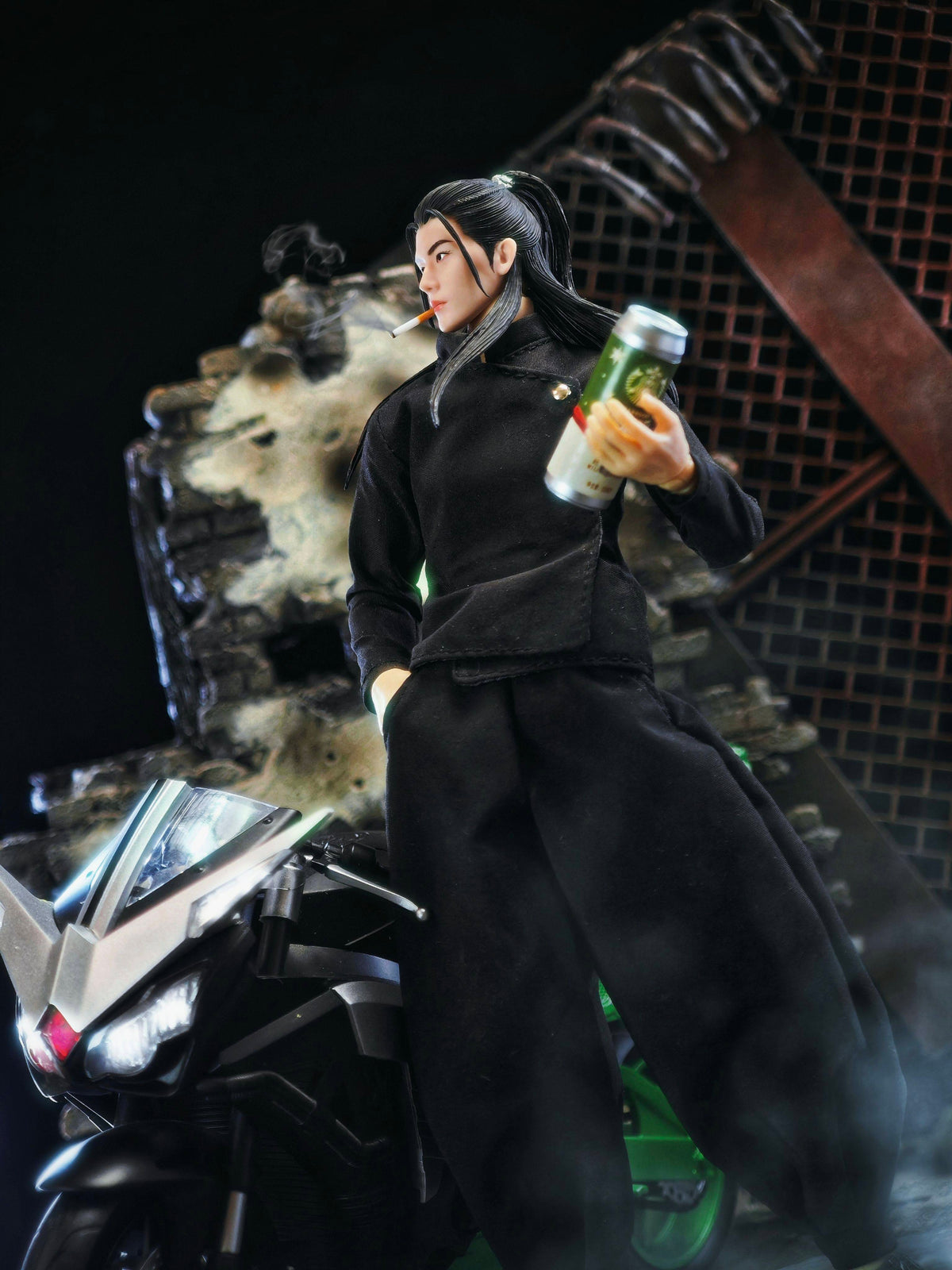 Custom 1/12 Jujutsu High Uniform Clothing for Jujutsu Kaisen Suguru Geto (Romankey / VToys Body)