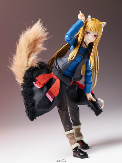 Custom 1/12 Clothing for figma Spice and Wolf Holo