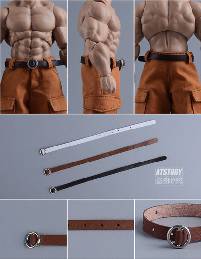 Custom 1/12 Clothing Accessories Belt for 1/12 Scale Strong Body