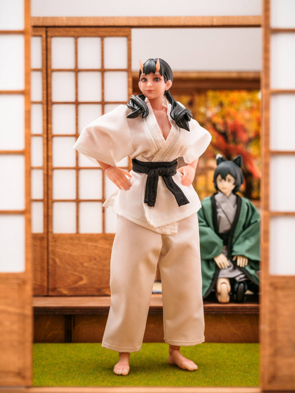 Custom 1/12 Clothing for Judo Uniform on Cowl Product Oni Girl
