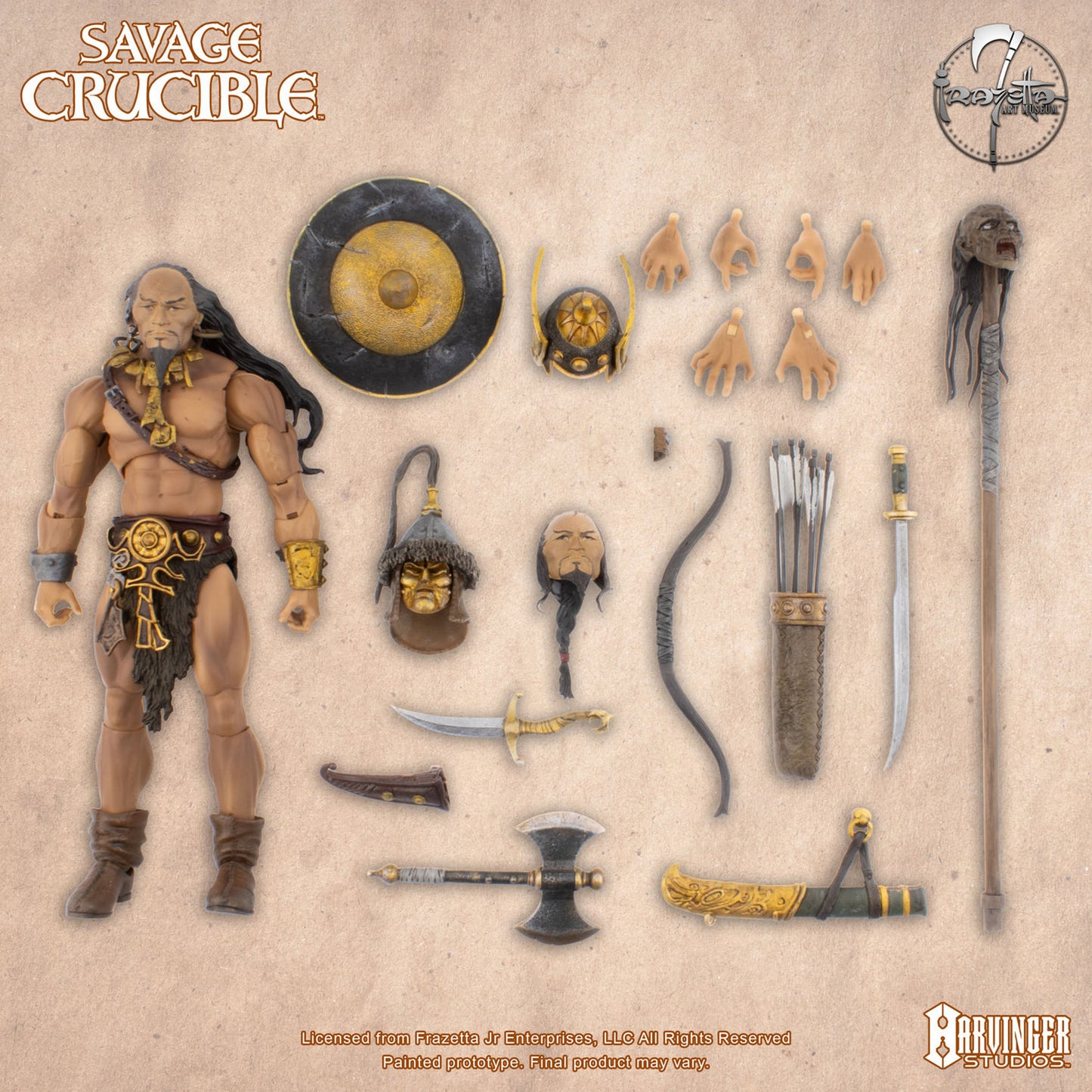 (Pre-Order) Savage Crucible Kubla Khan (Frazetta) Action Figure