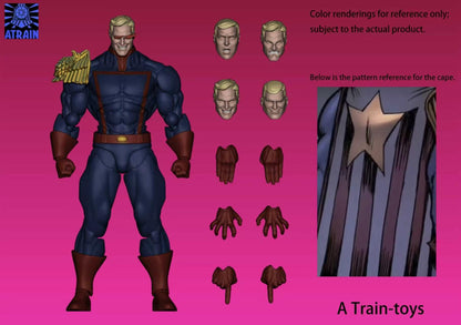 (Pre-Order) Atrain toys 1/12 Blue man aciton figure