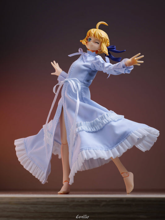 Custom 1/12 Clothing for Fate Saber (Dress Version)