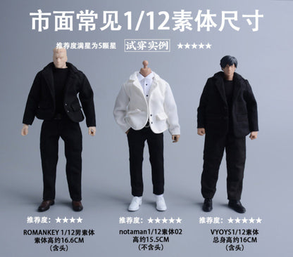 Custom 1/12 Clothing Accessories Leather Shoes for 1/12 Scale Action Figure