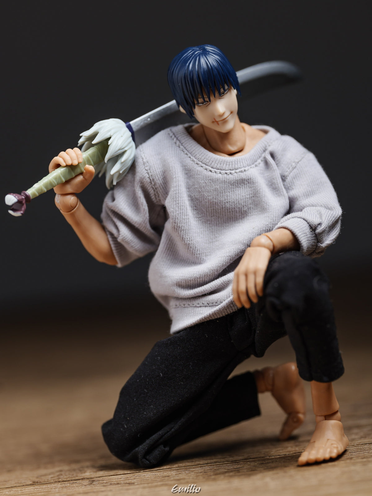 Custom 1/12 Clothing for Jujutsu Kaisen Toji Fushiguro (Romankey / VToys Body)