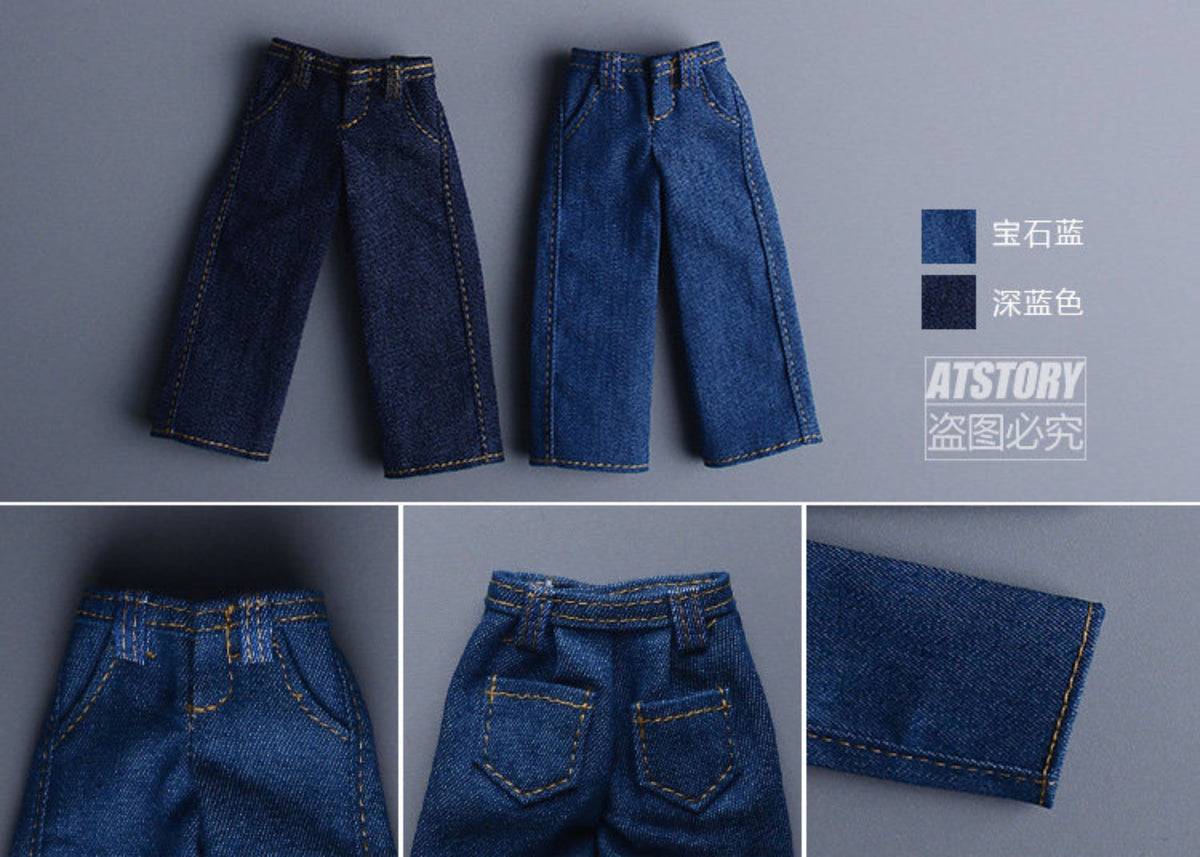 Custom 1/12 Clothing Accessories Jeans for 1/12 scale action figures