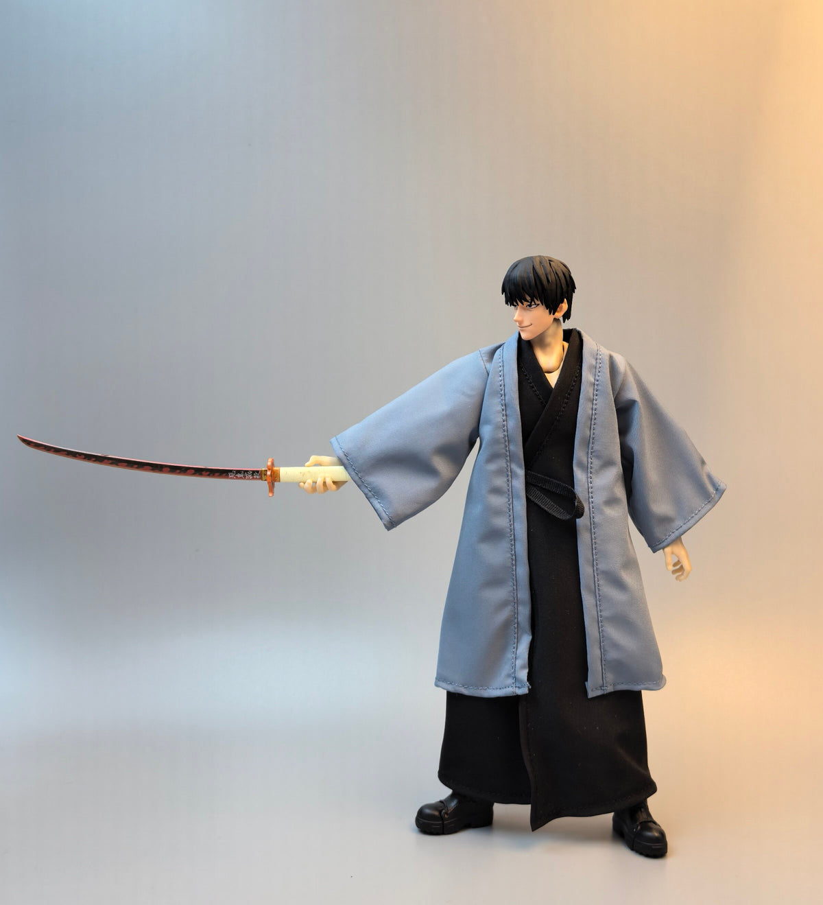 Custom 1/12 Haori Clothing for Jujutsu Kaisen Toji Fushiguro (Romankey / VToys Body)