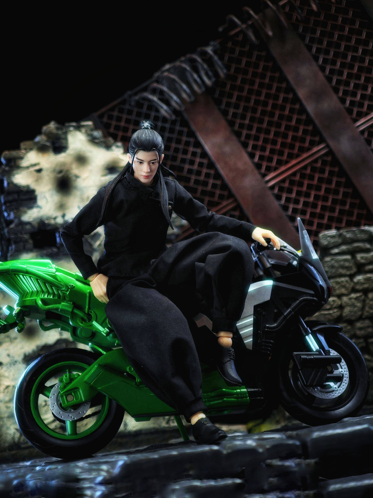 Custom 1/12 Jujutsu High Uniform Clothing for Jujutsu Kaisen Suguru Geto (Romankey / VToys Body)