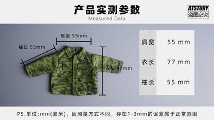 Custom 1/12 Clothing Accessories Military Uniform for 1/12 Scale Strong Body