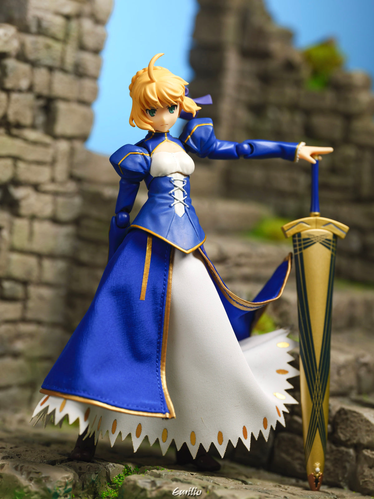 Custom 1/12 Clothing Skirt for Figma Saber