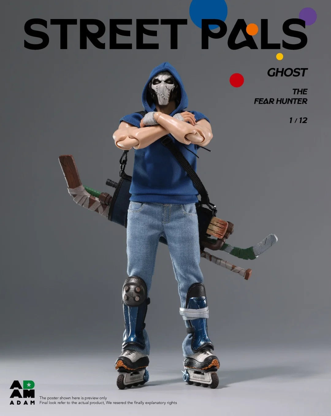 (Pre-Order) ADAM 1/12 Street Pals "Fear Hunter" Ghost Action figure