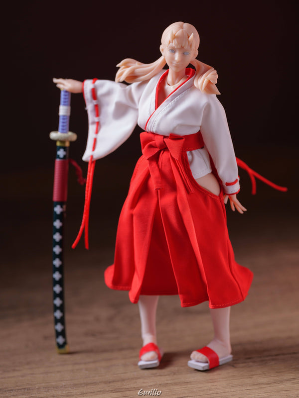 Custom 1/12 Clothing for Cowl Product Oni Girl Kimono