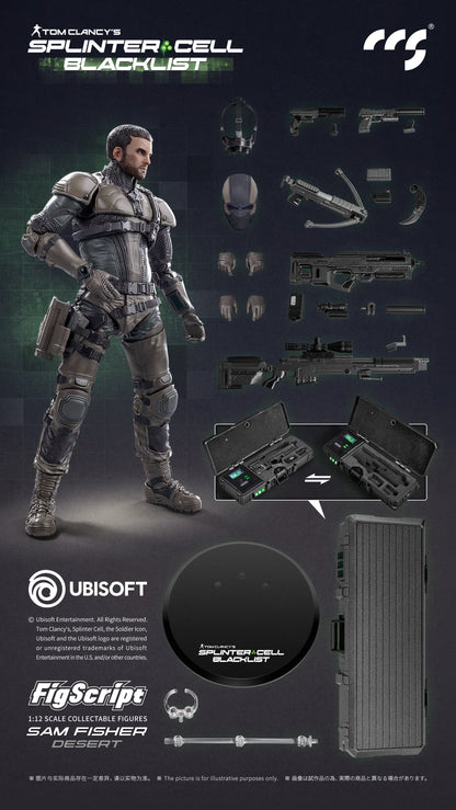 (Pre-Order) CCS Official Licensed 1/12 Splinter Cell Sam Fisher Desert Version action figure