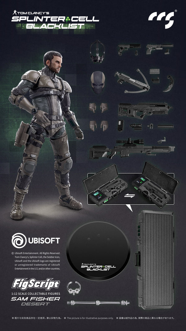 (Pre-Order) CCS Official Licensed 1/12 Splinter Cell Sam Fisher Desert Version action figure