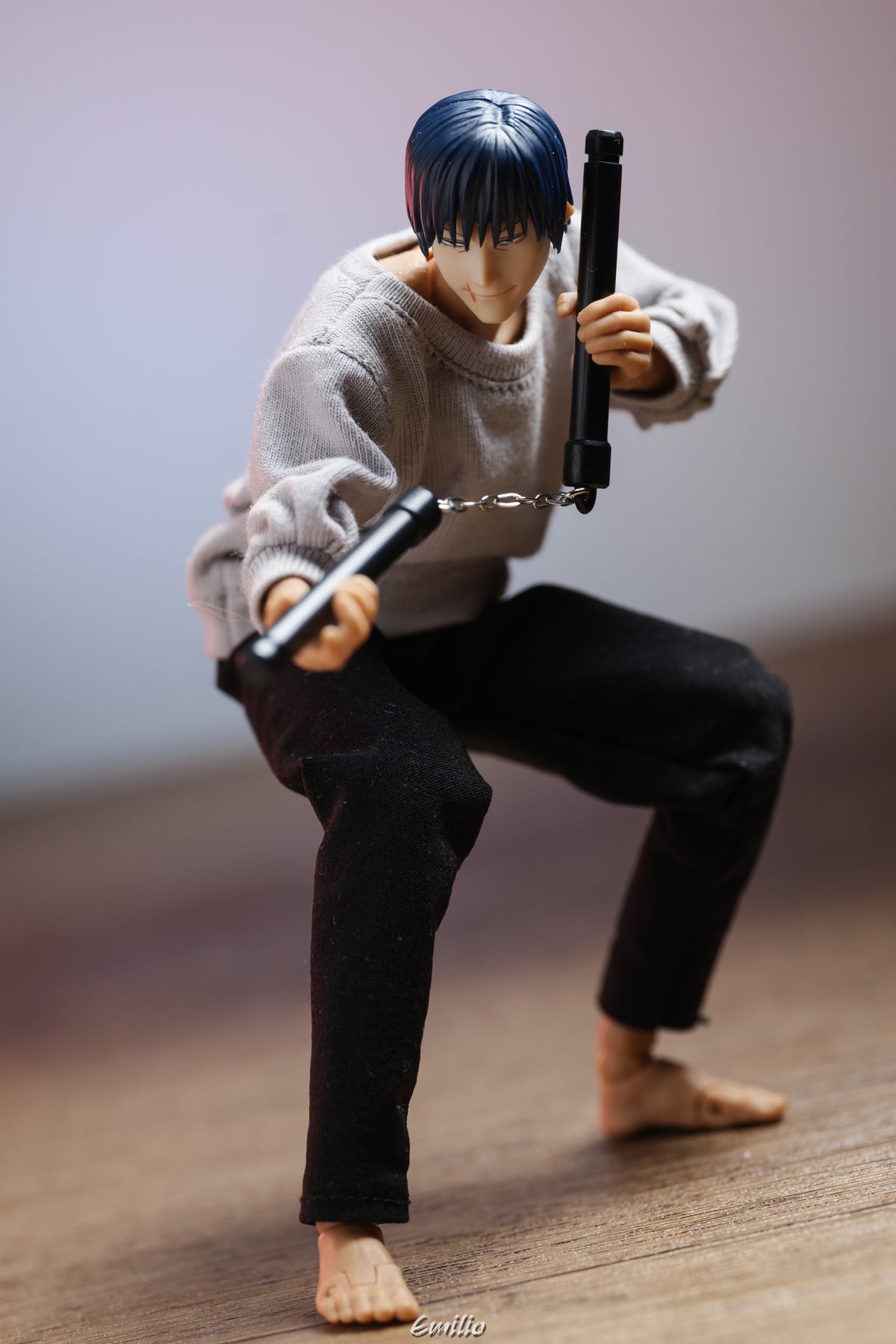 Custom 1/12 Clothing for Jujutsu Kaisen Toji Fushiguro (Romankey / VToys Body)